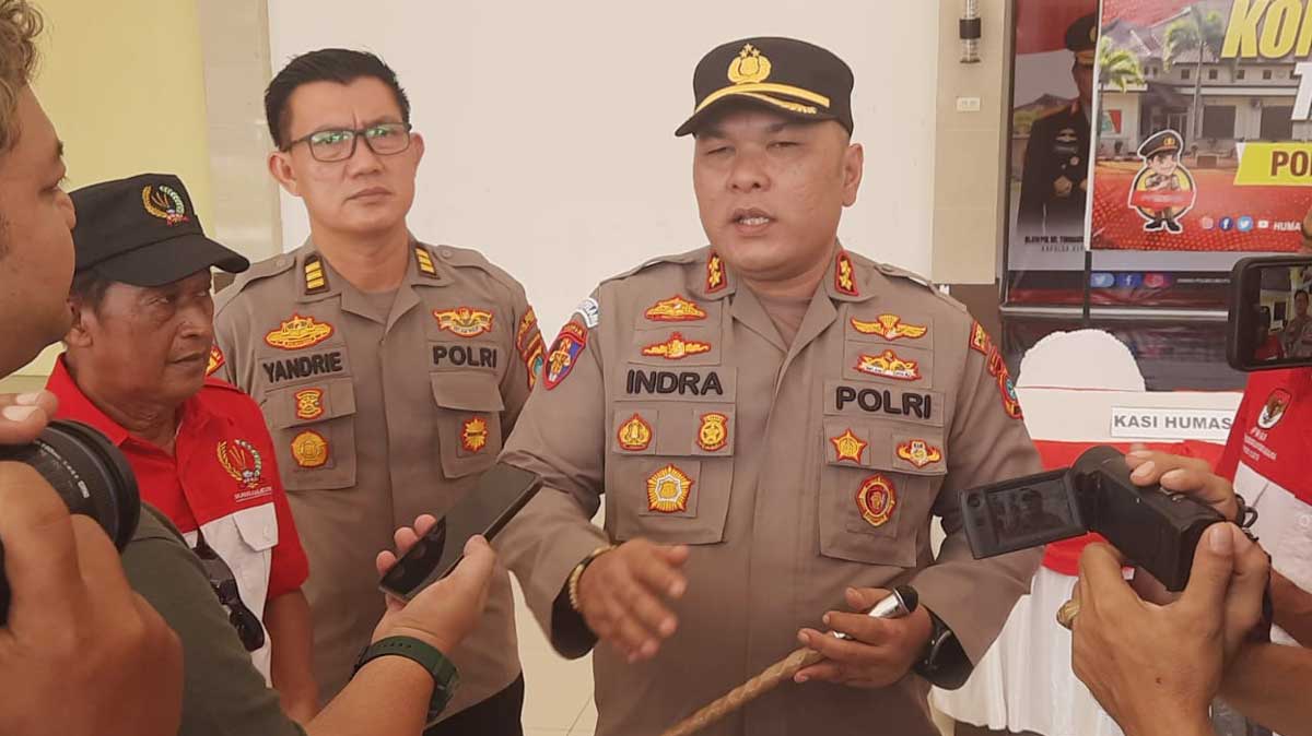 Hasil Operasi Peti 2024, Polres Beltim Amankan 6 Tersangka Penambangan Tanpa Izin dan 2 Alat Berat