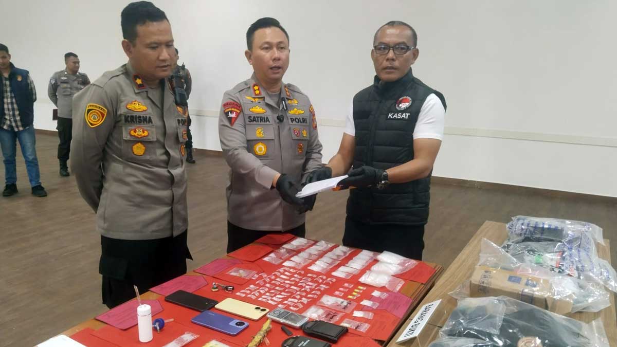 2 Kasus Narkoba di Belitung Terbongkar, Polisi Sita  607,16 Gram Sabu dan 4,32 Gram Ekstasi