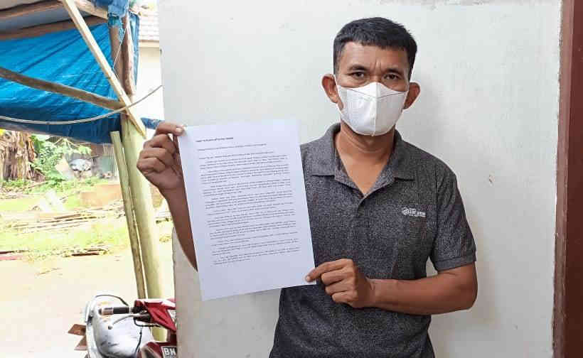 Minta Keadilan Tanah Diserobot PT GFI, Warga Padang Kandis Ngadu ke Jokowi, Lapor KPK