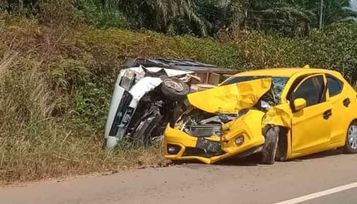 Honda Brio Rusak Berat Akibat Kecelakaan Mobil di Belitung, Begini Nasib Pengendaranya
