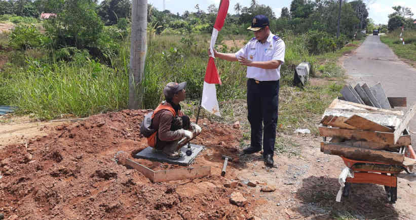 Jelang G20 Belitung, Dishub Beltim Cek Pemasangan PJU di Open Pit Nam Salu