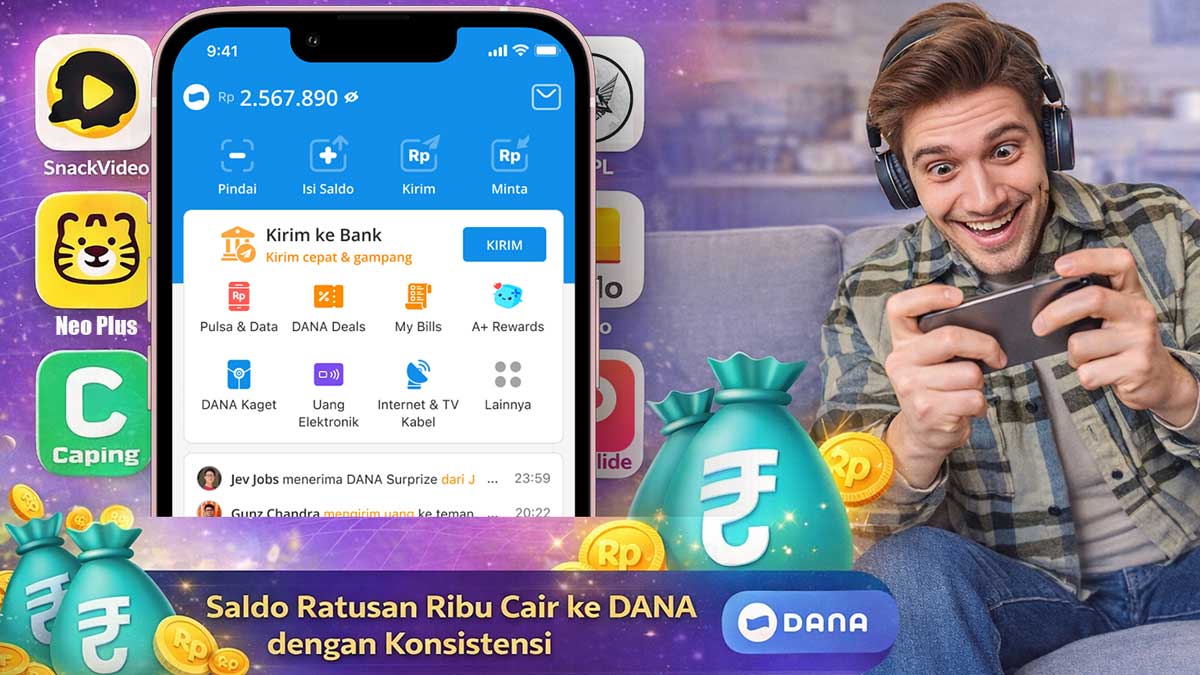 Cara Kumpulkan Saldo DANA Ratusan Ribu dengan Main 11 Aplikasi Penghasil Uang