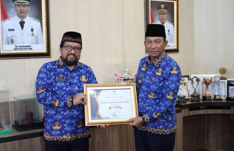 Belitung Timur Raih Penghargaan Kabupaten Informatif Tahun 2022, Berhasil Terapkan KIP
