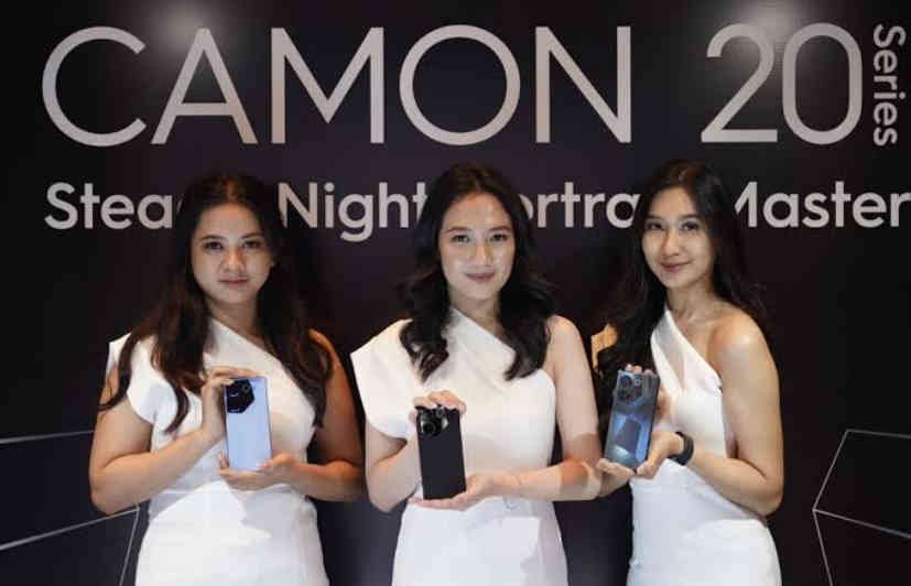 HP Terbaru TECNO Meluncur di Indonesia, CAMON 20 Series Miliki 4 Spek Keunggulan Harga 3 Jutaan