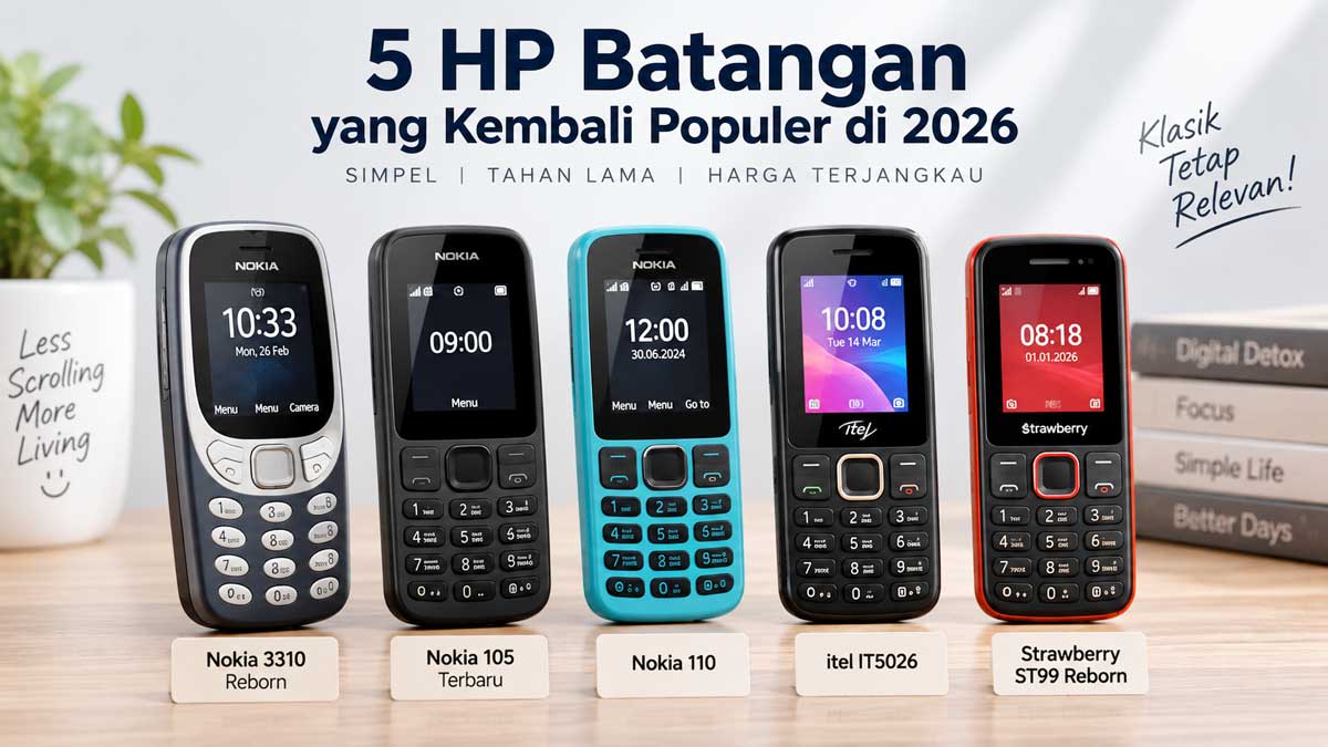 5 HP Batangan yang Kembali Populer di 2026, Harga Mulai Rp140 Ribuan