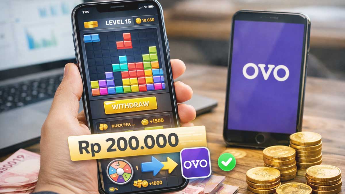 Benarkah Game Susun Balok Bisa Cair Rp200.000 ke OVO? Ini Cara Kerjanya