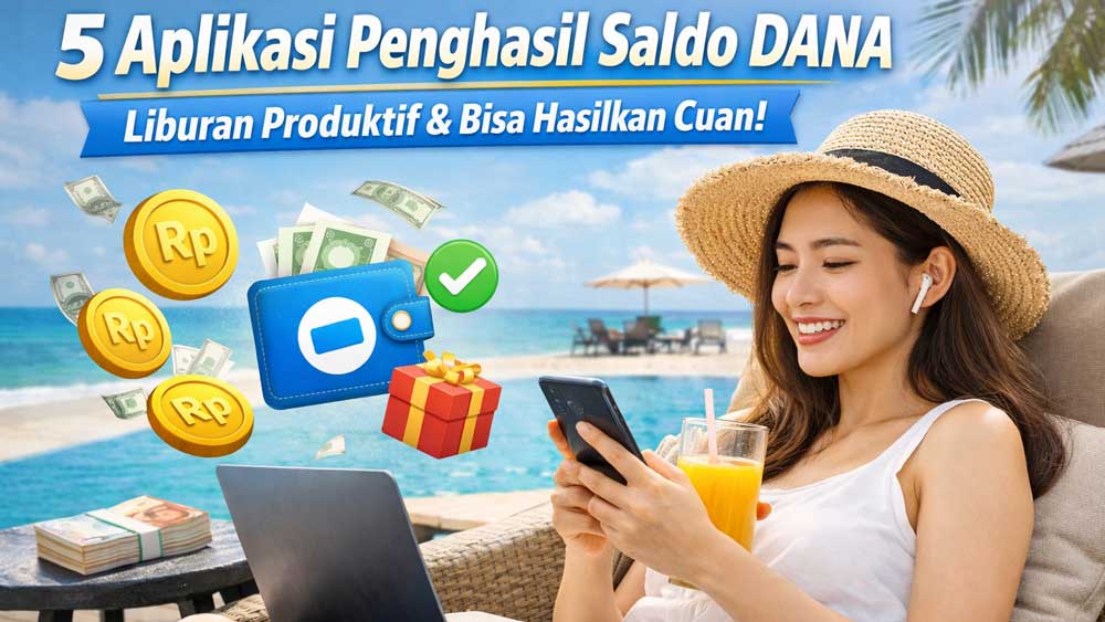 5 Aplikasi Penghasil Saldo DANA, Liburan Lebih Produktif dan Bisa Hasilkan Cuan