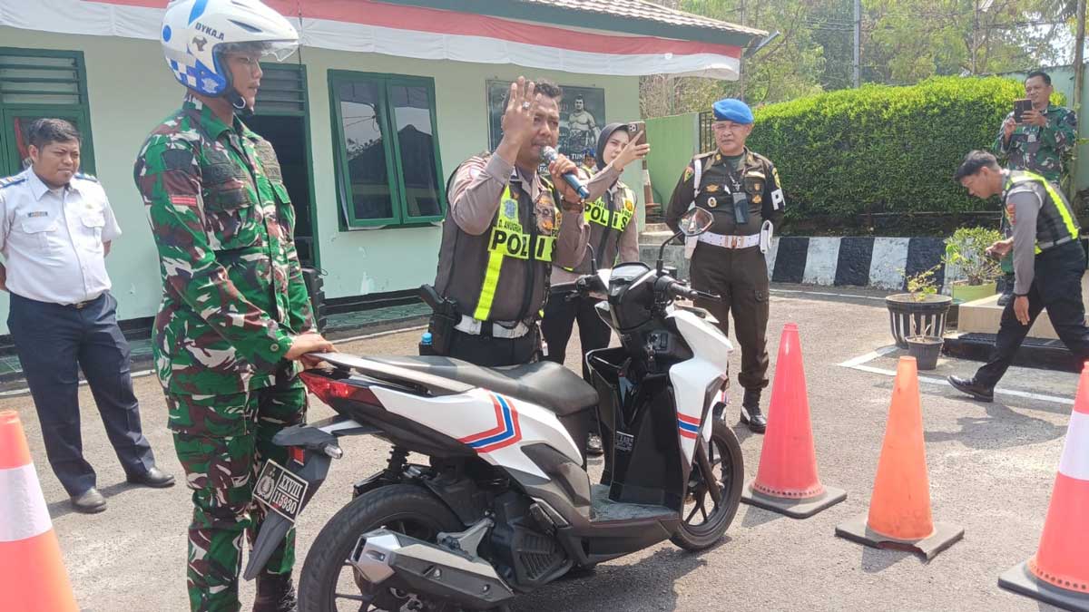 Cegah Kecelakaan, Prajurit Yonif Satam dan Kodim 0414 Belitung Dibekali Safety Riding