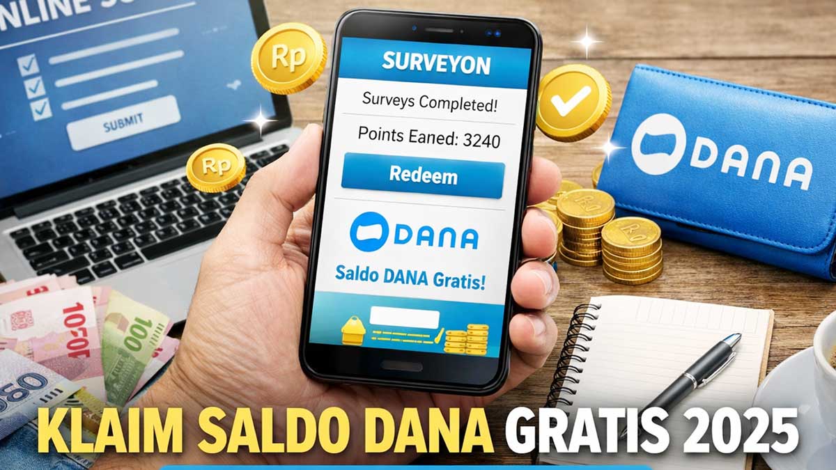 Tips Klaim Saldo DANA Gratis 2025 dari Aplikasi Survei Penghasil Uang