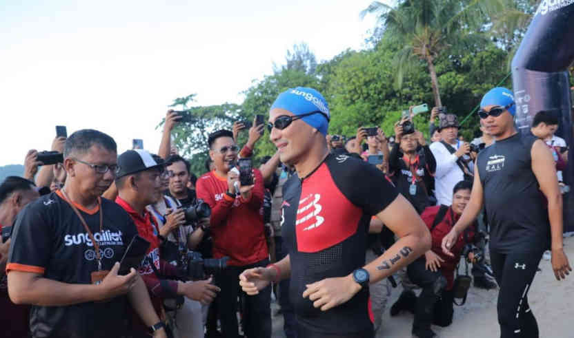Sandiaga Uno Kembali Berpartisipasi di Event  Sport Tourism Triathlon 2023 Bangka Belitung