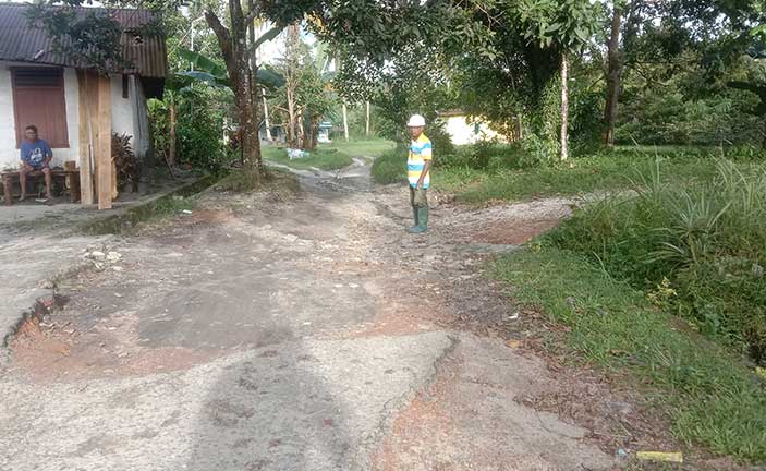 Warga Dusun Air Merbau Minta Pemda Bangun Jalan Bineka I