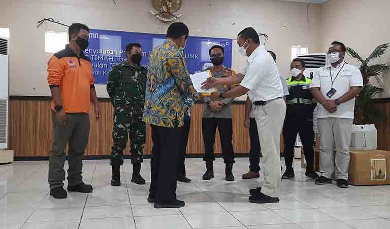 PT Timah Tbk Serahkan Bantuan Covid-19 ke Pemda Beltim