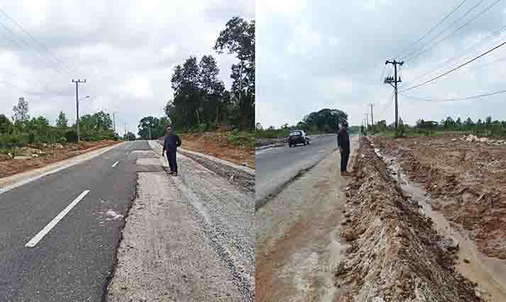 Proyek Pelebaran Jalan Simpang Renggiang Terancam Putus Kontrak