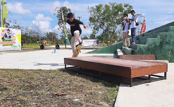 Tingkat Prestasi Olahraga, Dispora Beltim Gelar Lomba Skateboard Se Pulau Belitong