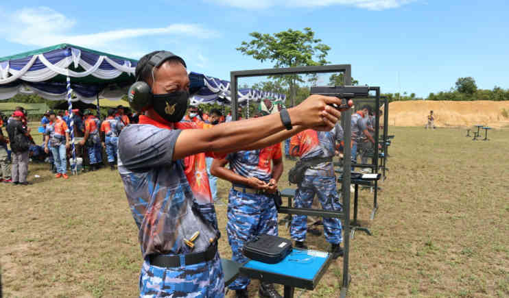 Lomba Menembak Danlanud H. AS Hanandjoeddin Cup Peringati HUT ke-76 TNI AU Resmi Dibuka