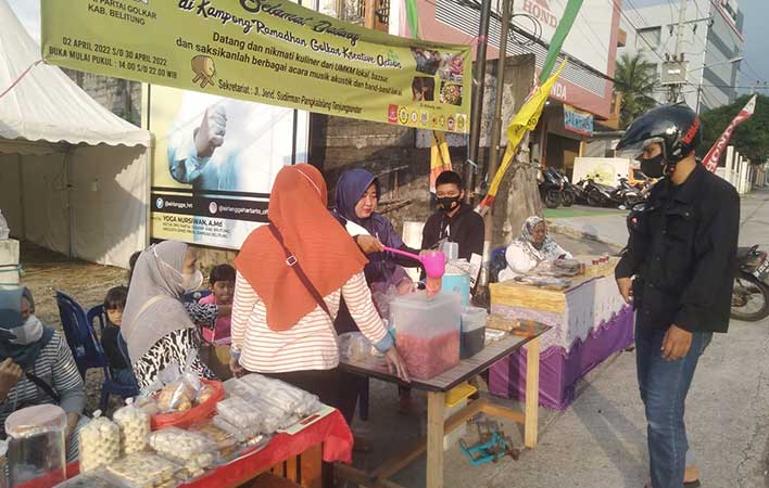 Golkar Belitung Gelar Bazar Ramadan Dua Pekan