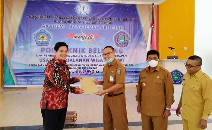 AMB Berubah Jadi Politeknik Belitung, Buka Program Studi S1 Pariwisata