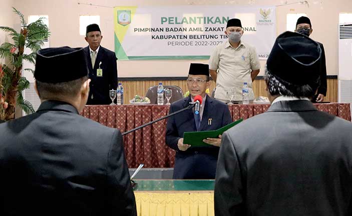 Lima Pimpinan Baznas Beltim Periode 2022-2027 Dilantik