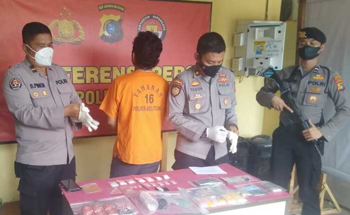 Sekali Transaksi, Pengedar Narkoba di Belitung Untung Rp 10 Juta