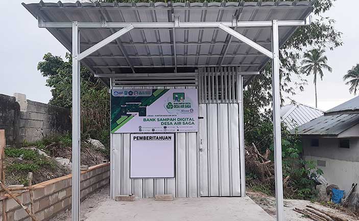 Desa Air Saga Miliki Bank Sampah Digital, Kelola Sampah Jadi Uang