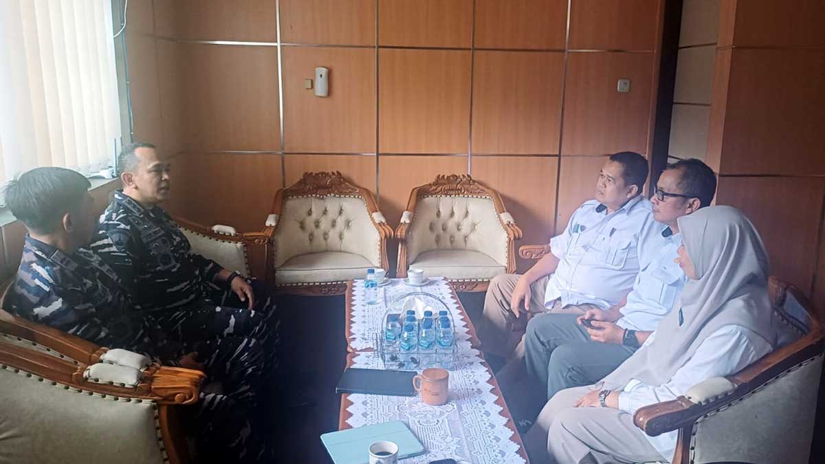 Danlanal Babel Bahas Lahan Strategis di Belitung, Dukung Penguatan Pertahanan Maritim