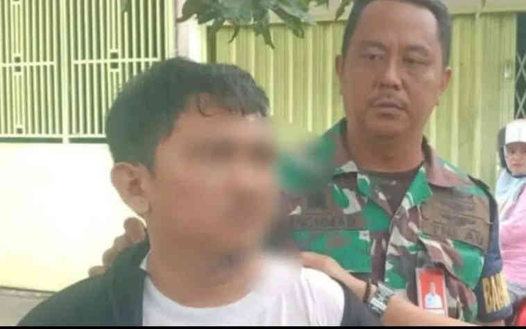 Serma Rachmad Sigap Amankan Pelaku Jambret di Tanjungpandan