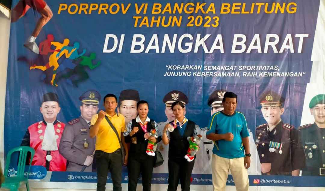 Dua Atlet Biliar Putri Belitung Sumbang Medali Perak di Final Porprov Babel 2023 