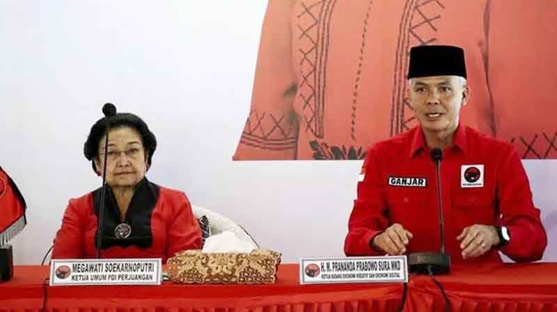 Dengan Mengucapkan Bismillah, Ketum PDIP Megawati Umumkan Ganjar Sebagai Capres 2024
