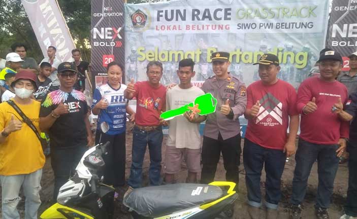 Deni dan Ade Juarai Fun Race Grasstrack Lokal SIWO PWI Belitung