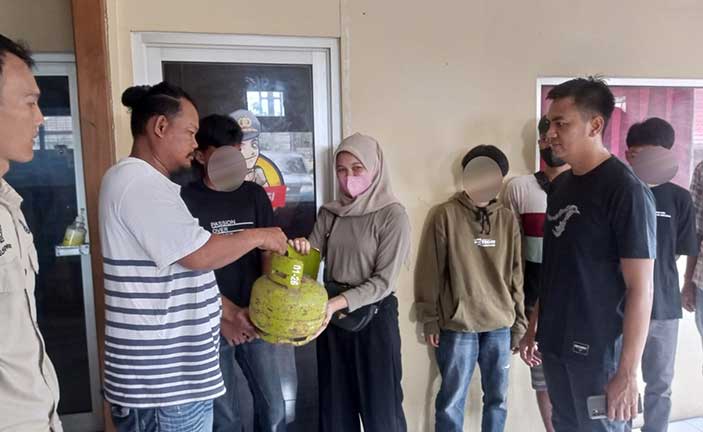 3 Pelajar Pencuri LPG 3 Kg di 19 Lokasi Tanjungpandan Bebas, Polisi Lakukan RJ