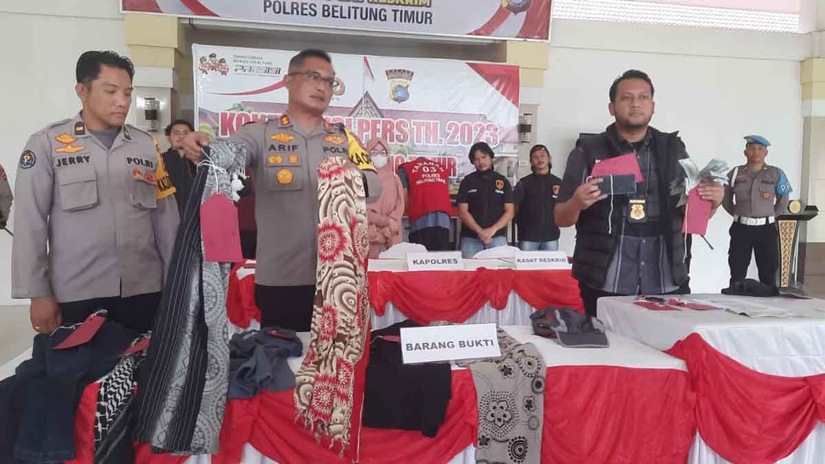 2 WNA Jadi Tersangka Pencurian Toko Emas di Belitung Timur, Ini Identitasnya