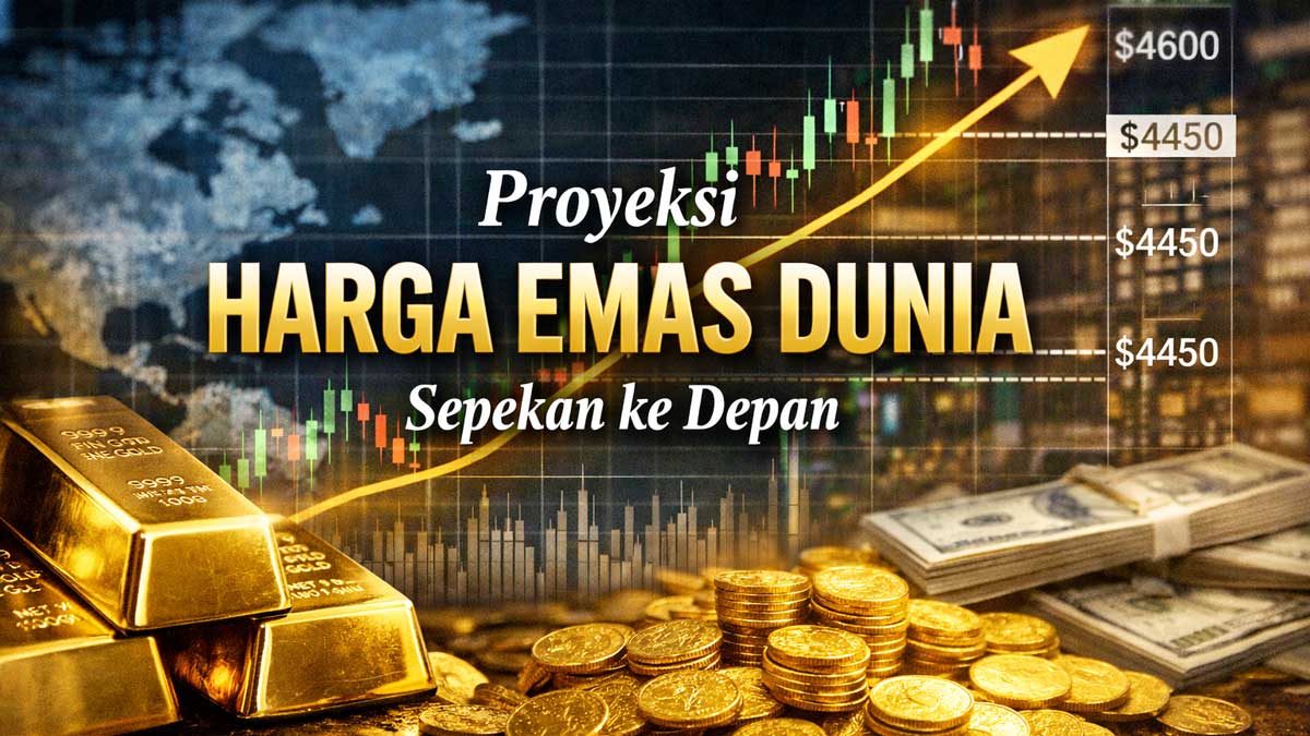 Proyeksi Harga Emas Dunia Sepekan ke Depan, Pengamat Ungkap Level Kunci