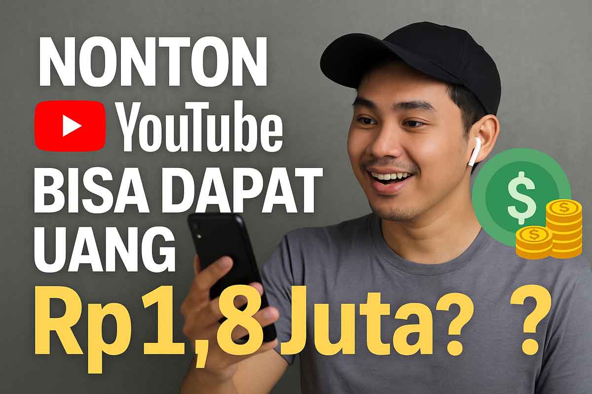 Aplikasi Penghasil Uang 2025 Terbukti Cuan! Cara Nonton YouTube Hasilkan Saldo DANA Rp1,8 Juta