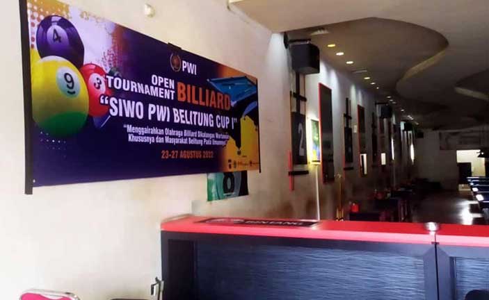Open Turnamen Billiard Siwo PWI Belitung Digelar