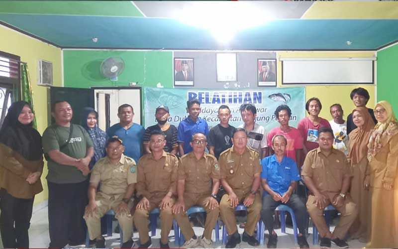 Pemdes Dukong Gelar Pelatihan Kelompok Budidaya Ikan Air Tawar