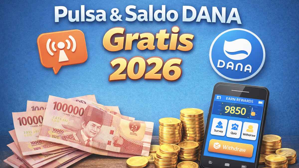 Masih Ada di 2026, Ini Apk Penghasil Pulsa dan Saldo DANA Gratis