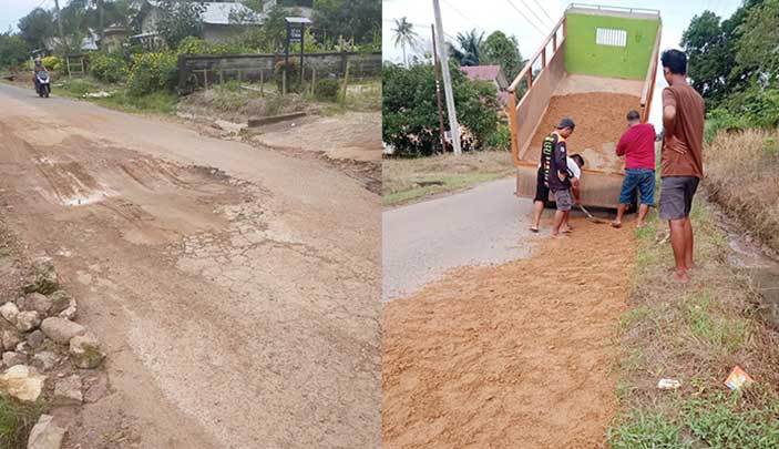 Rusak Parah, Eka Budiartha Minta Pemprov Perhatikan Kondisi Jalan di Desa Batu Penyu