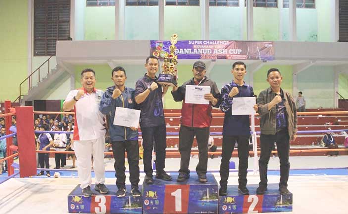 Sasana Tinju Patimura Juara Umum Kejuaraan Tinju Amatir Danlanud ASH Cup 2022