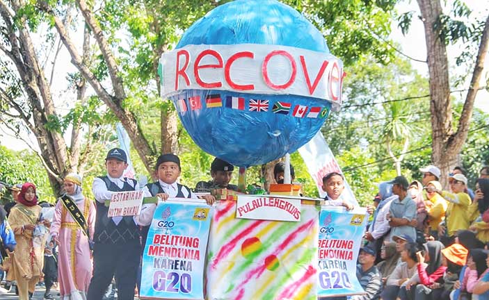 Pemkab Belitung Sukses Gelar Pawai Promosi Potensi dan Capaian Pembangunan Daerah