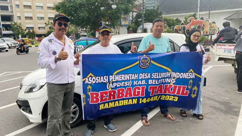DPC APDESI Belitung Ikut Berbagi Takjil di Bulan Suci Ramadan 1444 Hijriah