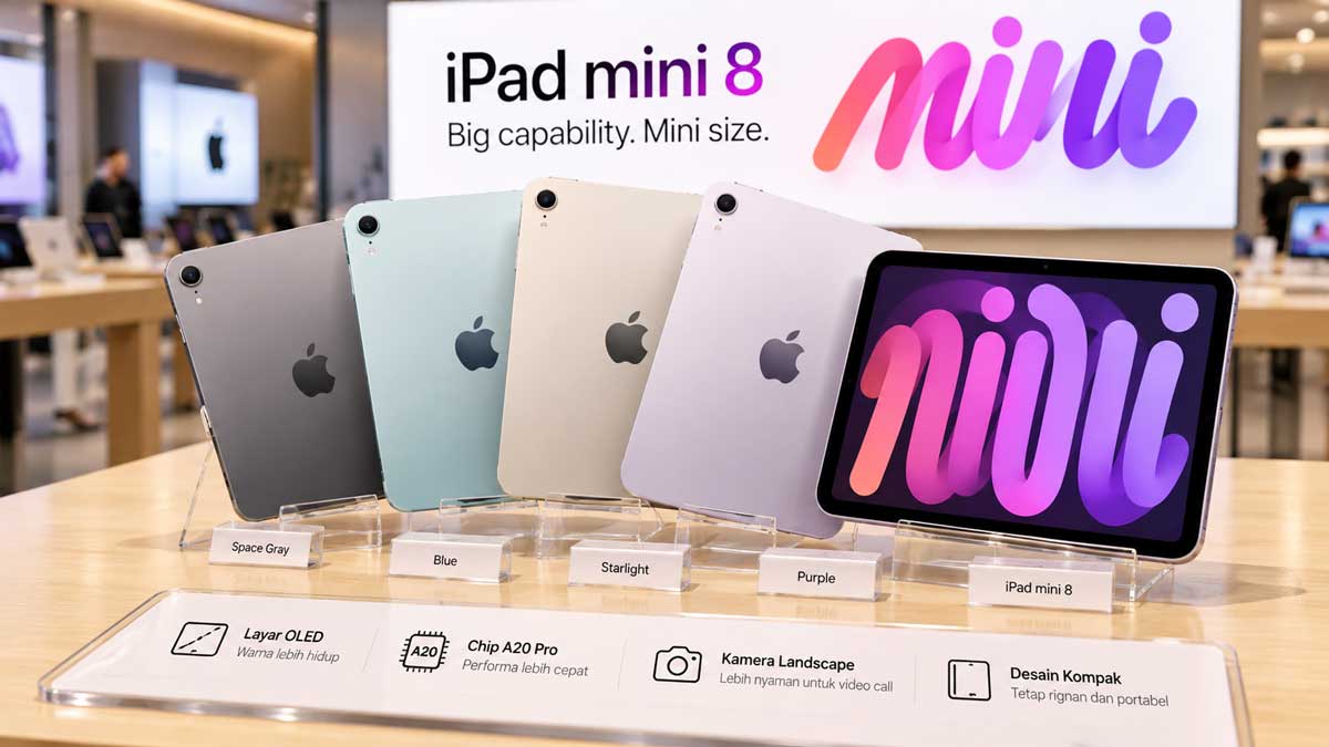 iPad Mini 8 Bawa Layar OLED dan Chip A20 Pro, Bocoran Speknya Makin Menarik