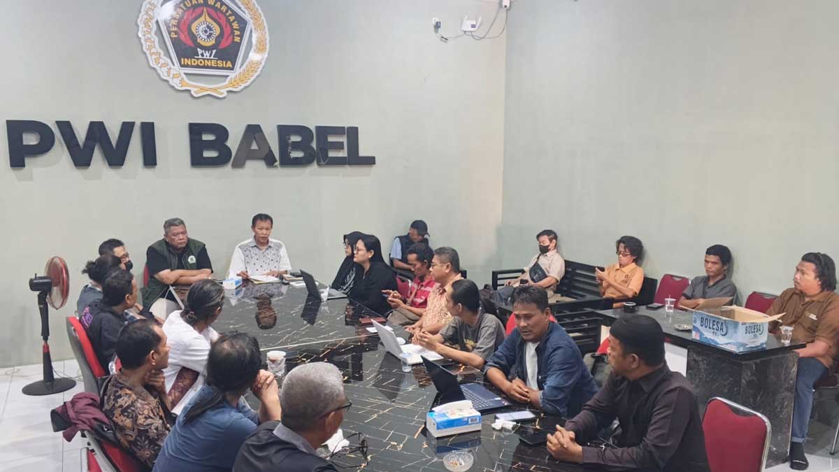 Pra-UKW PWI Babel, 21 Wartawan Dipersiapkan Hadapi Uji Kompetensi