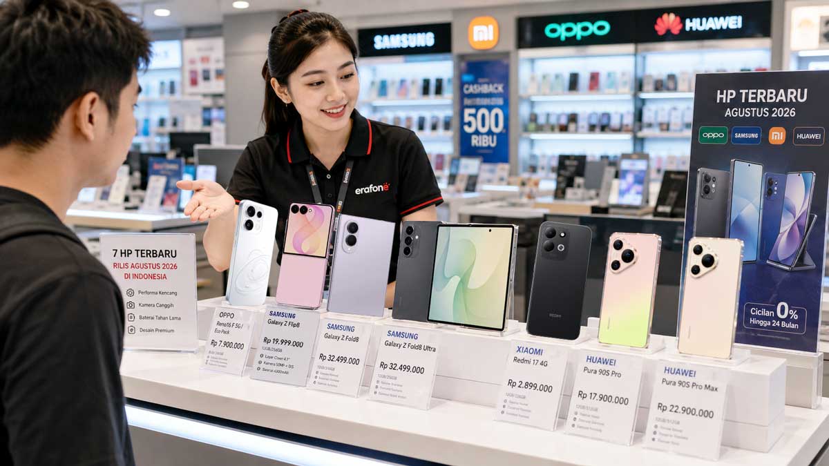 7 HP Terbaru Rilis Agustus 2026 di Indonesia, Ada HP Lipat hingga Baterai 7.500 mAh