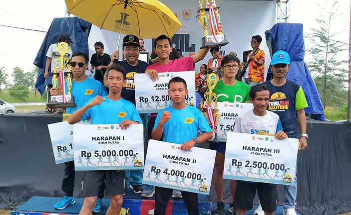 Dispora Sukses Gelar Belitung Geopark Trail Run 2022