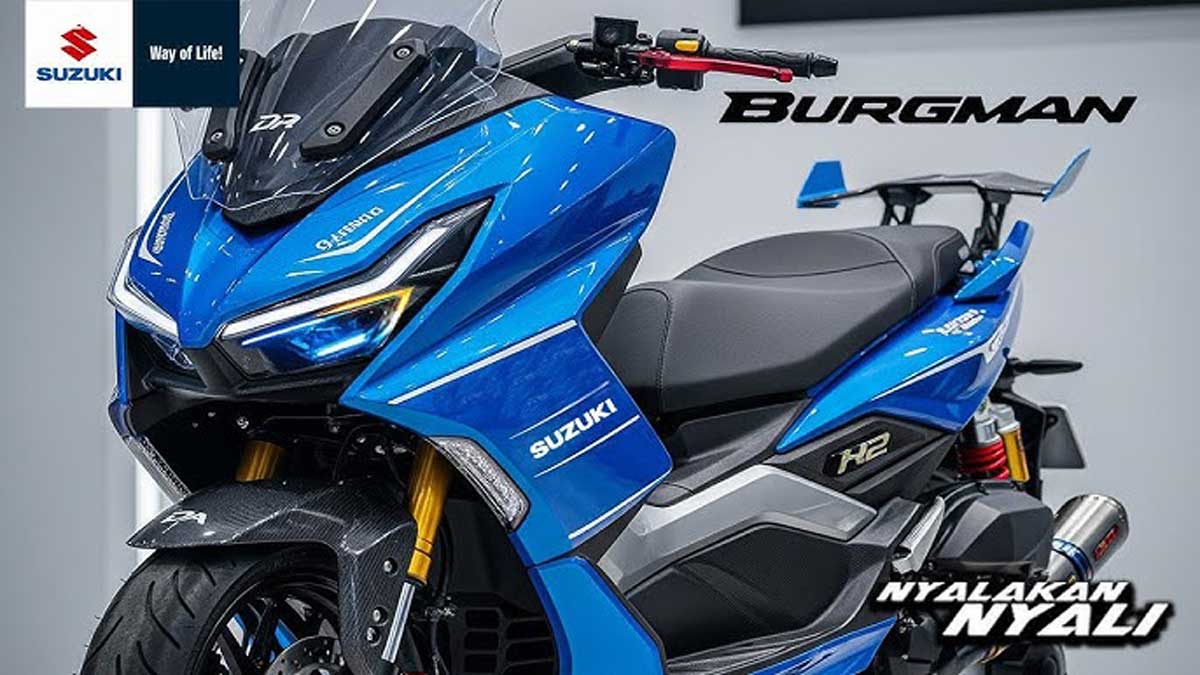 Review Suzuki Burgman 125 ADX Version Maxi Terbaru, Maxi Scooter 125 cc Rasa Moge