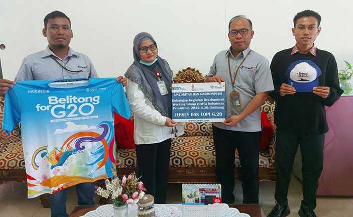 PT Timah Tbk Dukung Penyelenggaraan G20, Berikan Bantuan Kepada Dinas Pariwisata Belitung