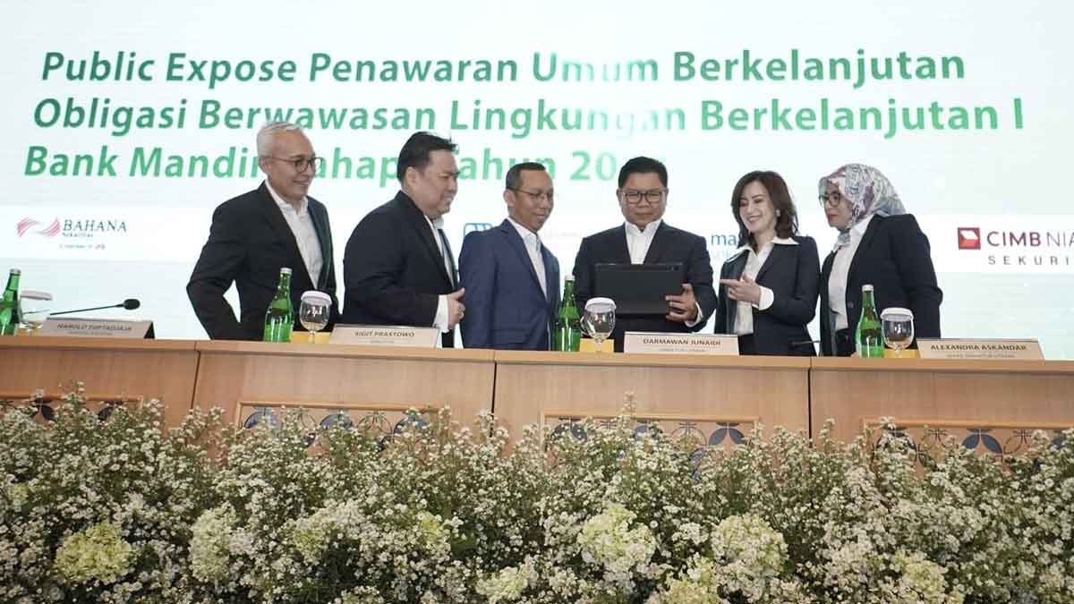 Bank Mandiri Komitmen Bangun Bisnis Berkelanjutan, Incar Rp5 Triliun dari Penerbitan Green Bond