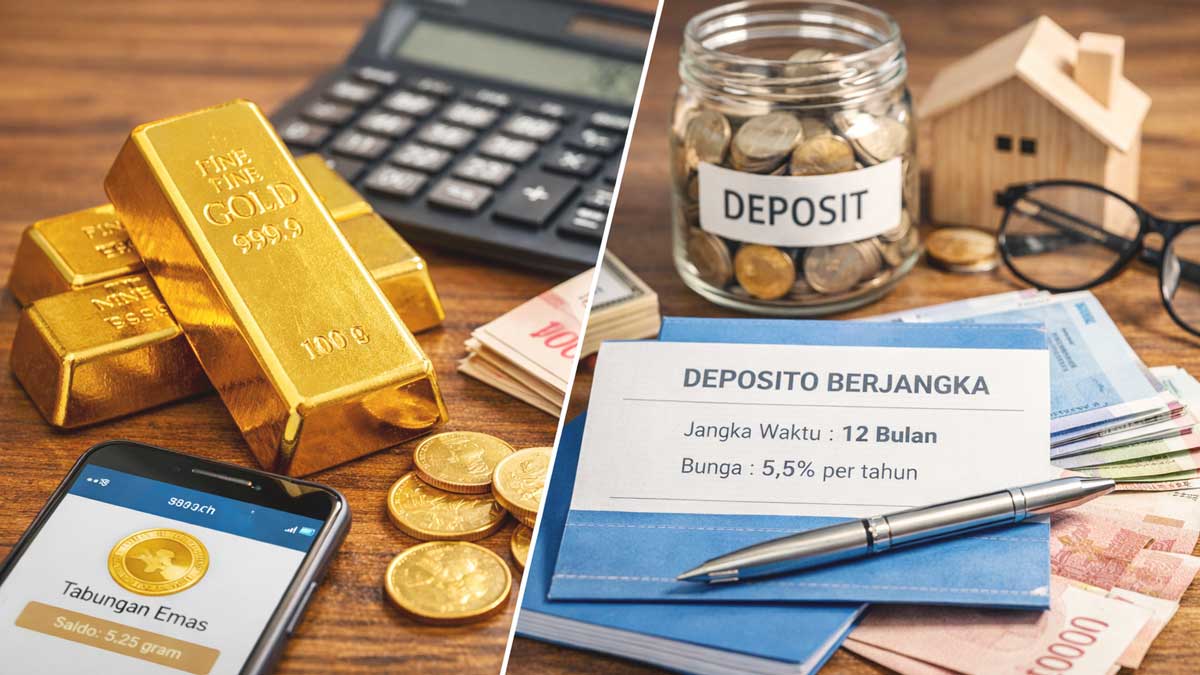 Investasi Emas dan Deposito untuk Pemula di 2026, Lebih Aman Mana?