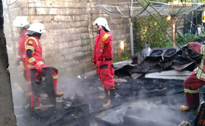 RM Padang di Tanjungpandan Terbakar, Penyebab Kebakaran Belum Diketahui 