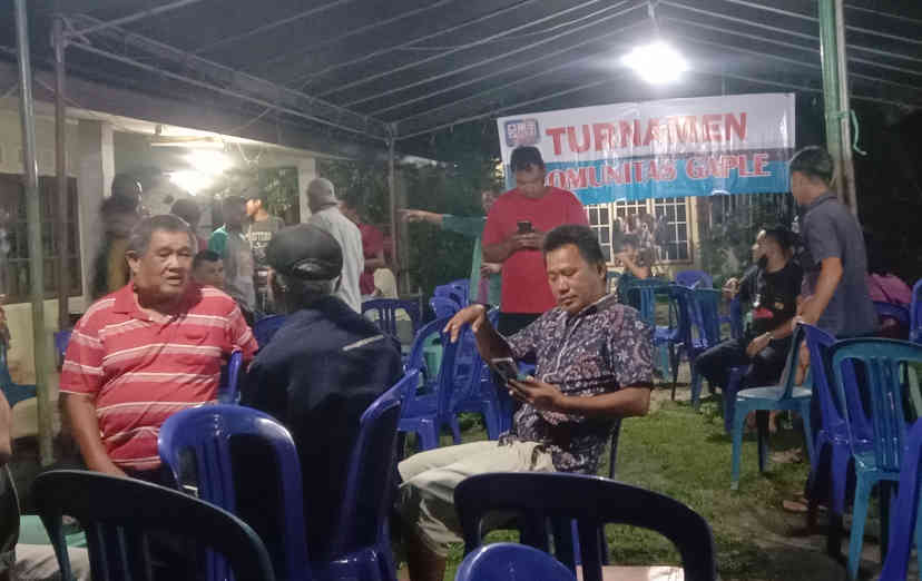 Turnamen Komunitas Gaple Dusun Mekar Jaya Pererat Silaturahmi Warga